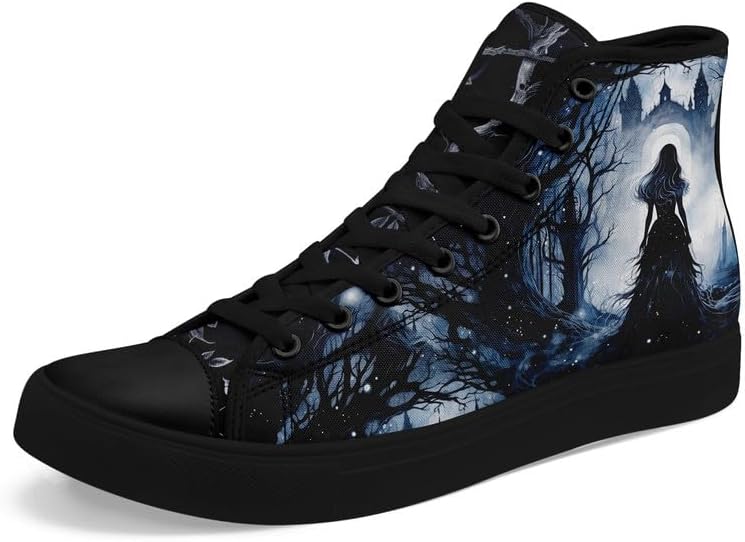 

Стильные унисекс кроссовки на высокой подошве из холста с рисунком лесных животных для мужчин, удобная повседневная обувь на шнуровке для женщин Awsole, белый/черный/синий/серый/темно-синий