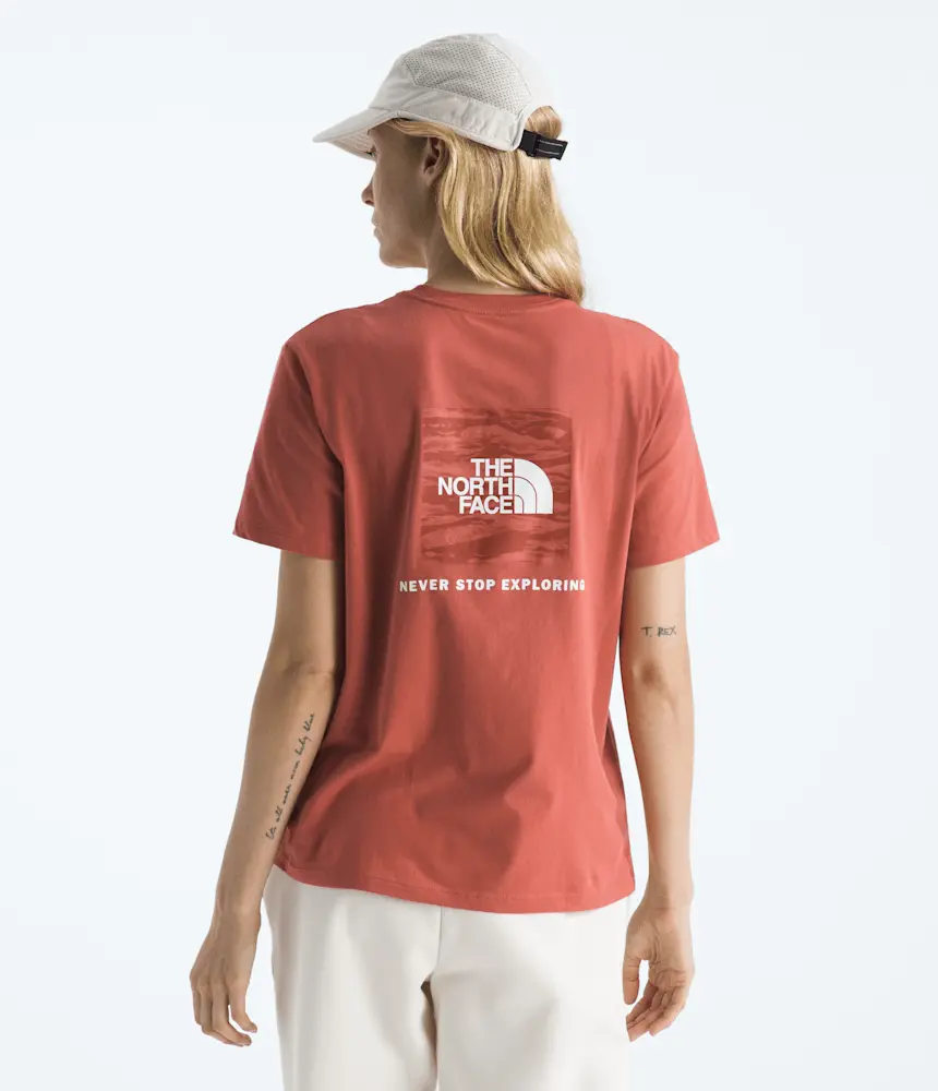 

Женская футболка Evolution Edge Of Light Box NSE с коротким рукавом и графическим принтом The North Face, Mars Dust