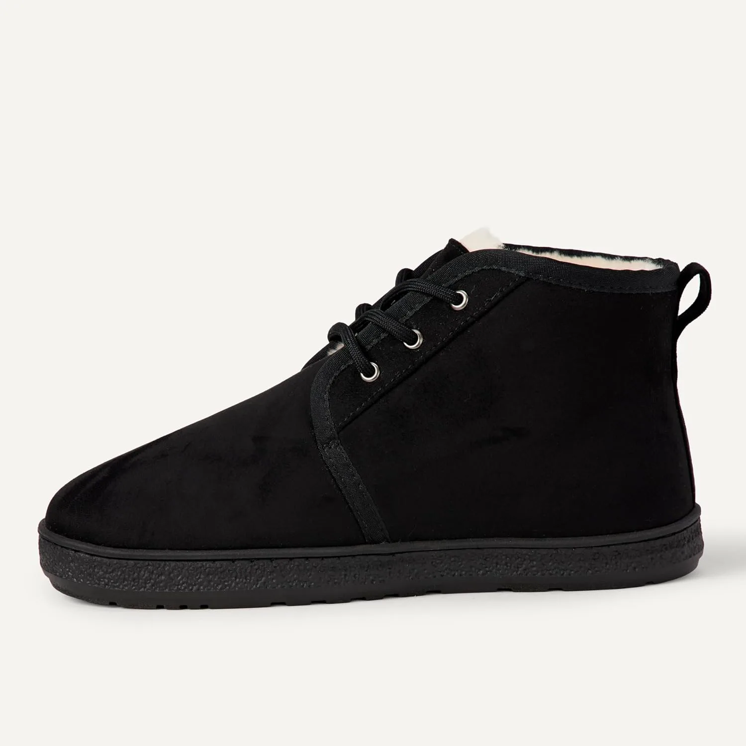 Мужские ботинки Chukka на подкладке из шерпы Amazon Essentials, черный — фото 4