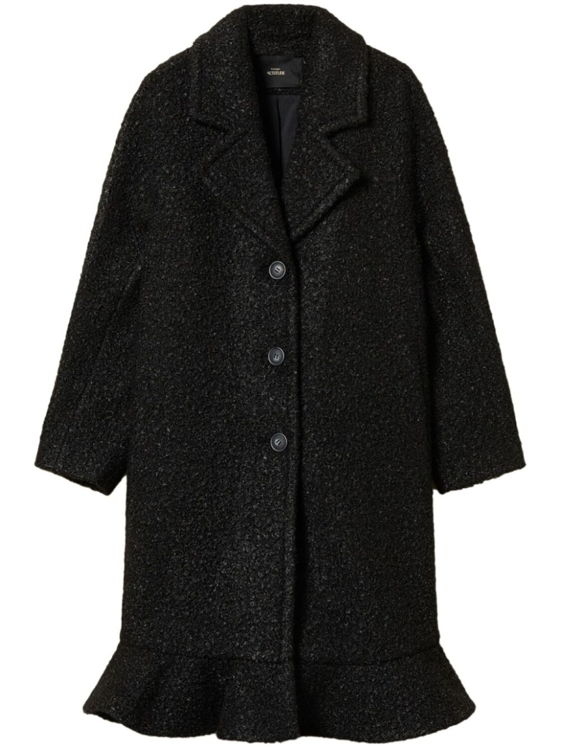 

Однобортное пальто TWINSET, черный
