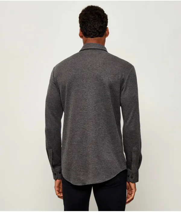 Рубашка h-rudy-1piece_db Slim fit Boss, серый — фото 4