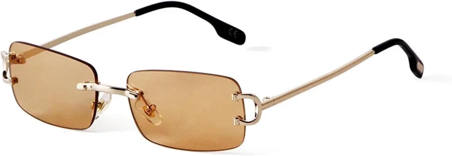 

Солнцезащитные очки с защитой от УФ-излучения UV400 | Без оправы, градиентные черные линзы, маленький размер | Для женщин и мужчин, для занятий спортом на открытом воздухе и вождения DSVIGF, 08