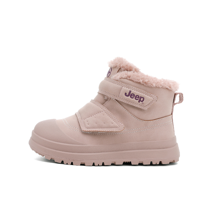 

Jeep Синтетические кожаные непромокаемые утепленные высокие детские снегоступы Slip Resistant Anti Kick Abrasion Resistant