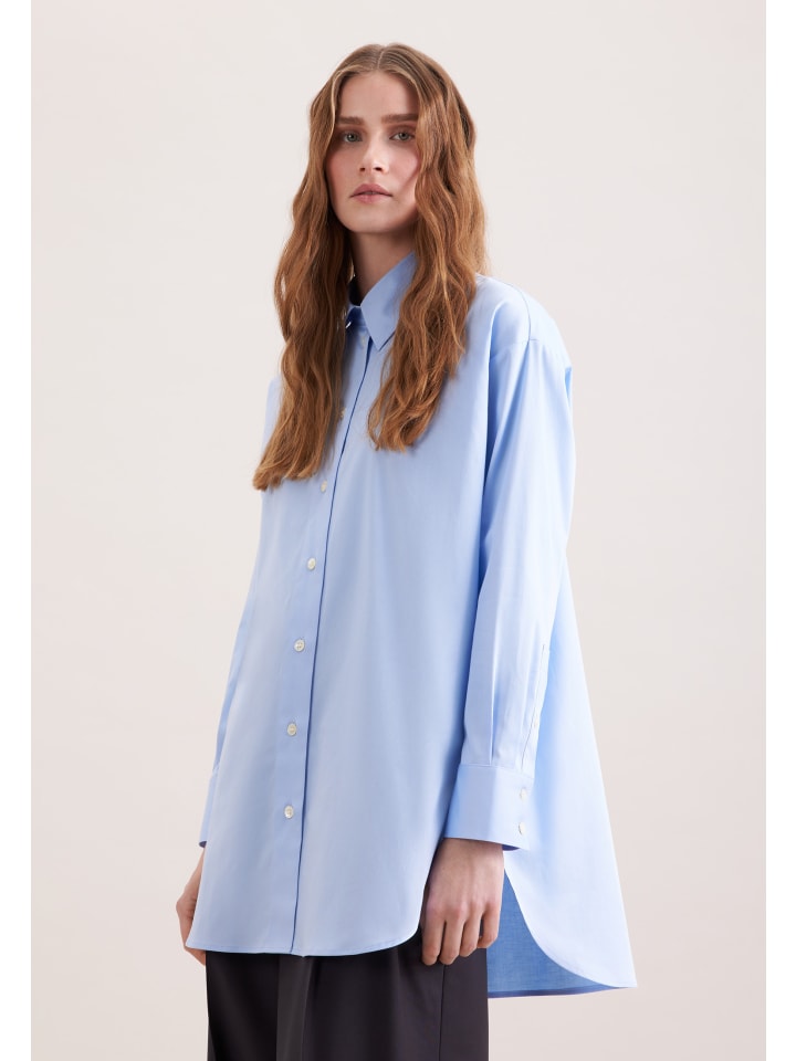 

Seidensticker Блузка свободного кроя светло-голубого цвета