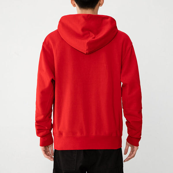 Куртка Men's Air Jordan Woven Label Logo Sports Hooded Jacket Red, красный — фото 4