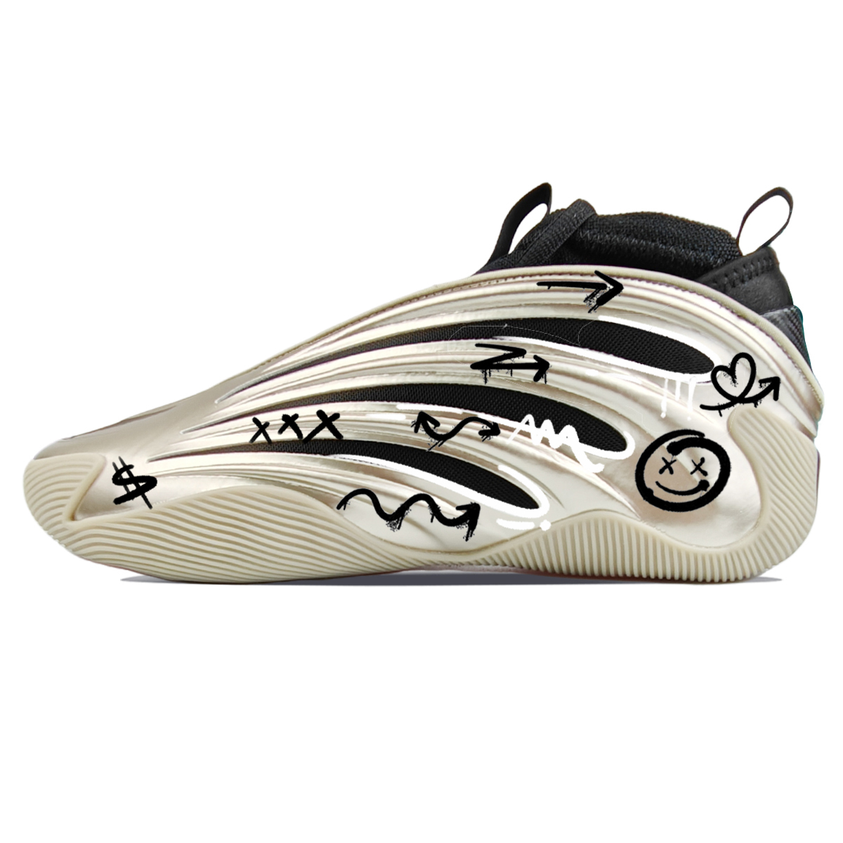 

Adidas Баскетбольные кроссовки Harden Vol.9 Low Top мужские, черно-золотые