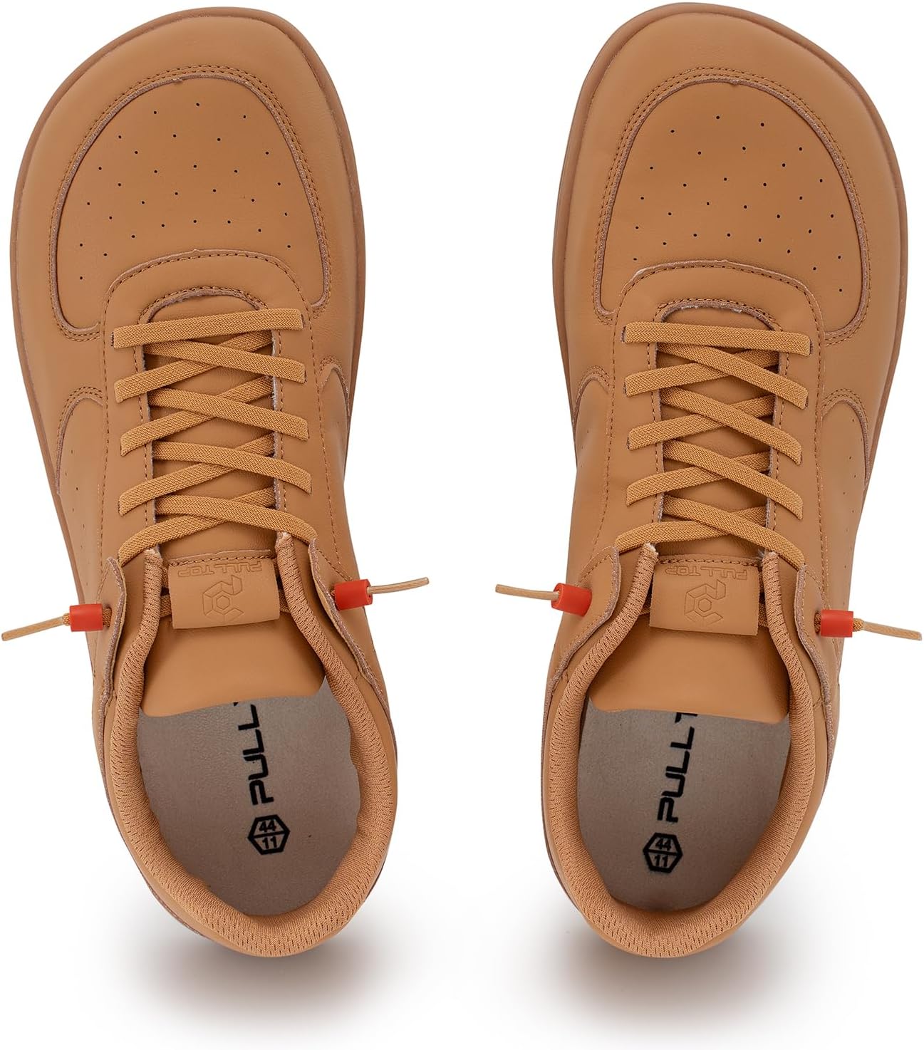 Мужские туфли Pulltop Barefoot с широкой носовой частью - минималистичные туфли-босоножки, кроссовки без каблука, слайпы для ходьбы, противоскользящие, Wt01 | Tan — фото 3