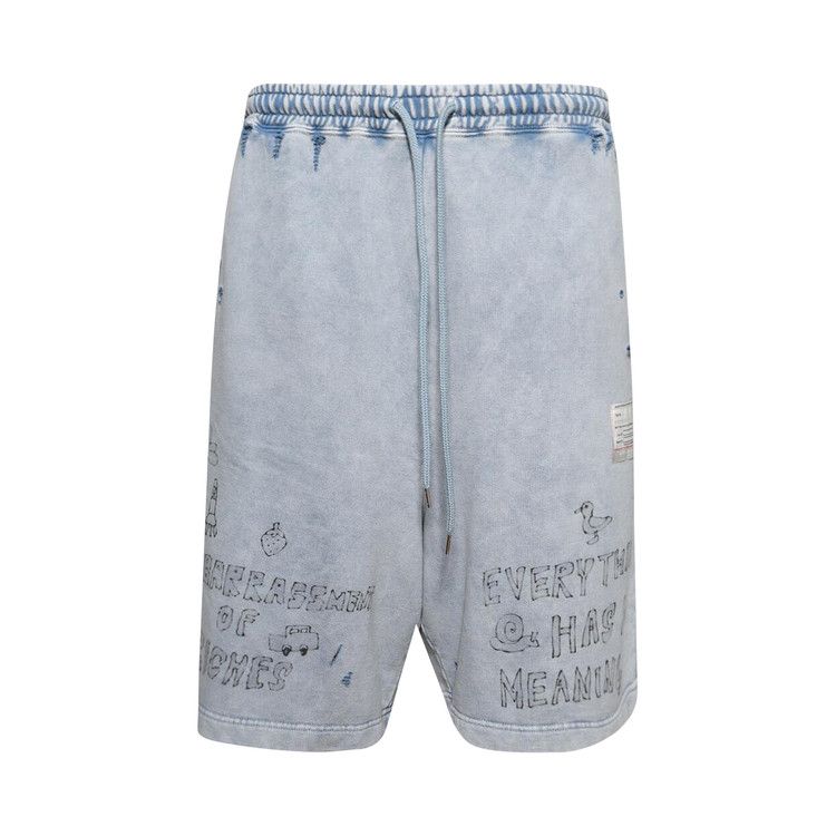 

Шорты Maison Mihara Yasuhiro Bleached Shorts, Blue