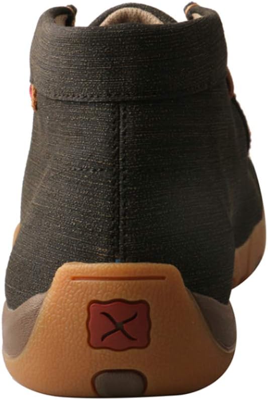 Мужские мокасины Twisted X Chukka Driving Moc, с мокасиновым носком и подошвой CellSole, Charcoal — фото 4