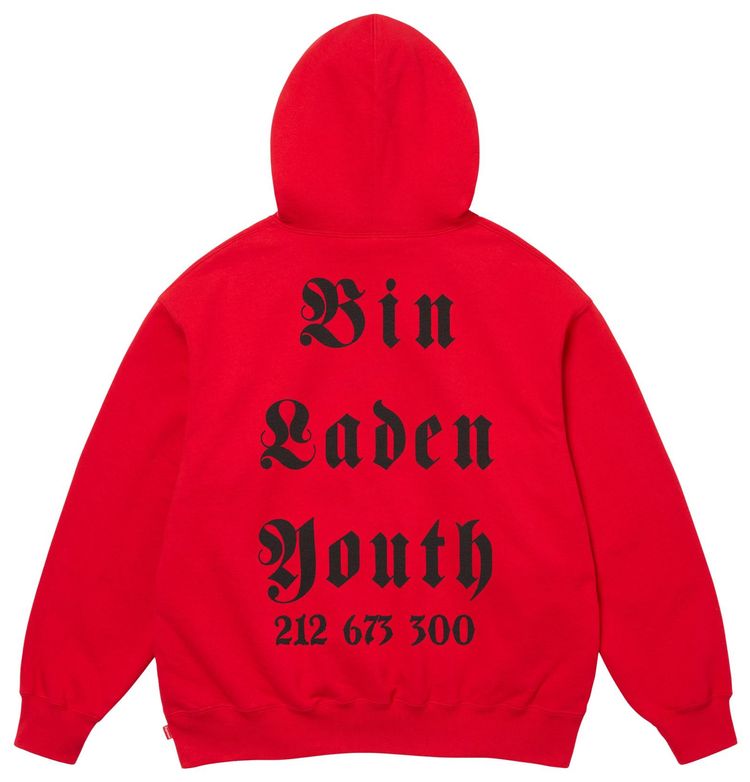 Толстовка Supreme x Dash Snow Hooded Sweatshirt, цвет красный — фото 2