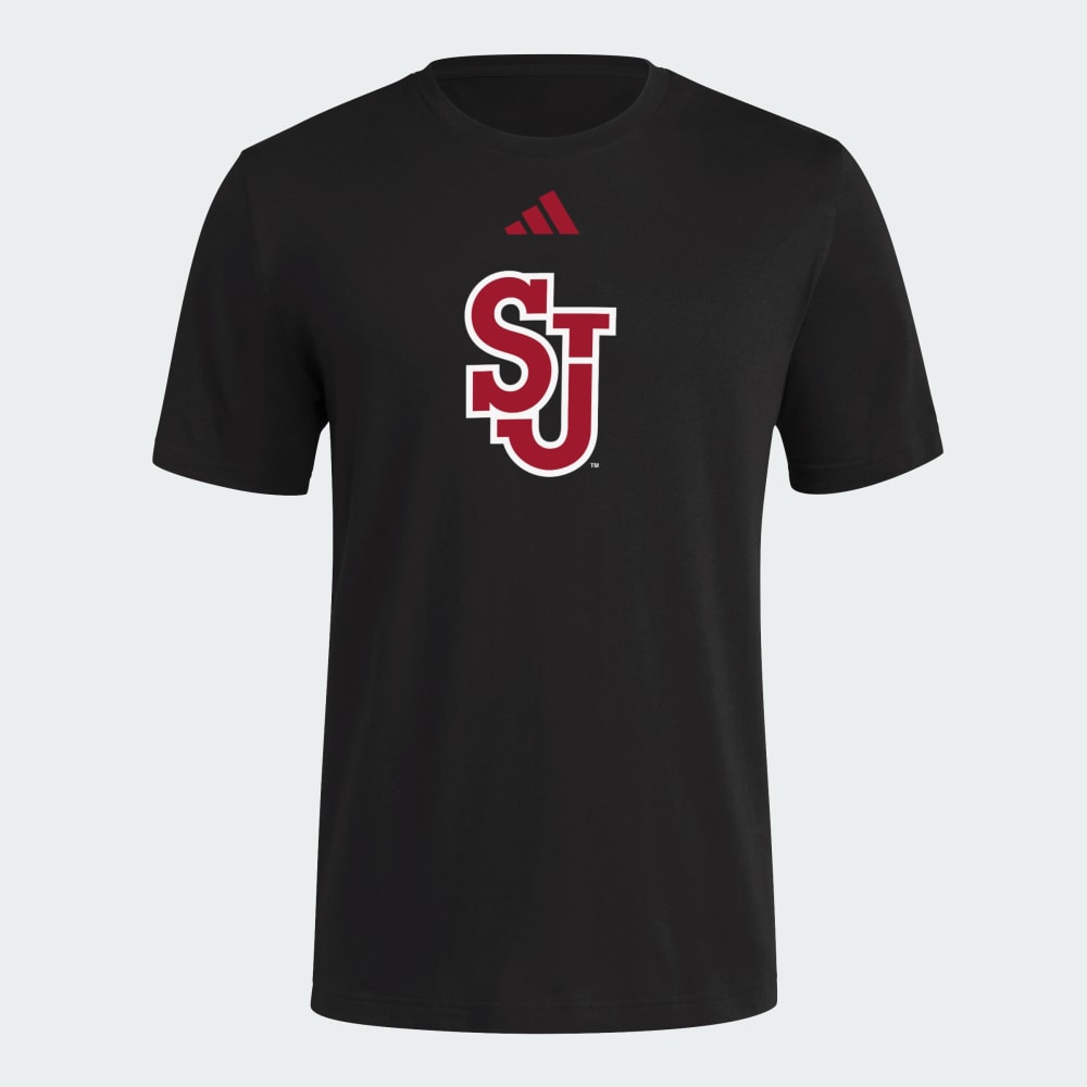

Футболка Adidas St. John's Icon Logo Tee, цвет Black/Ncaa-Stj-733