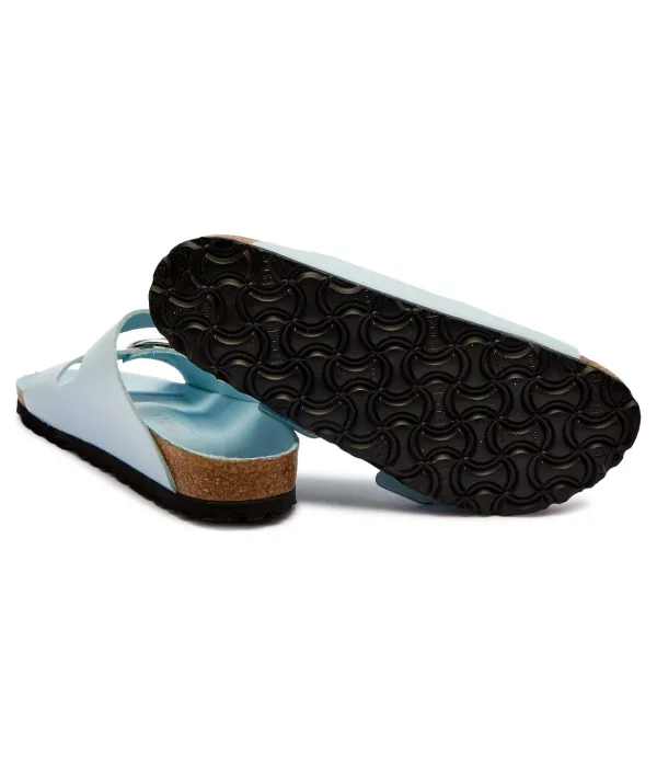 Тапочки из кожи Аризона bb lena Narrow fit Birkenstock, синий — фото 4