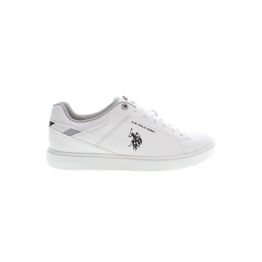 

Белые кроссовки из полиэстера U.S. Polo Assn., белый