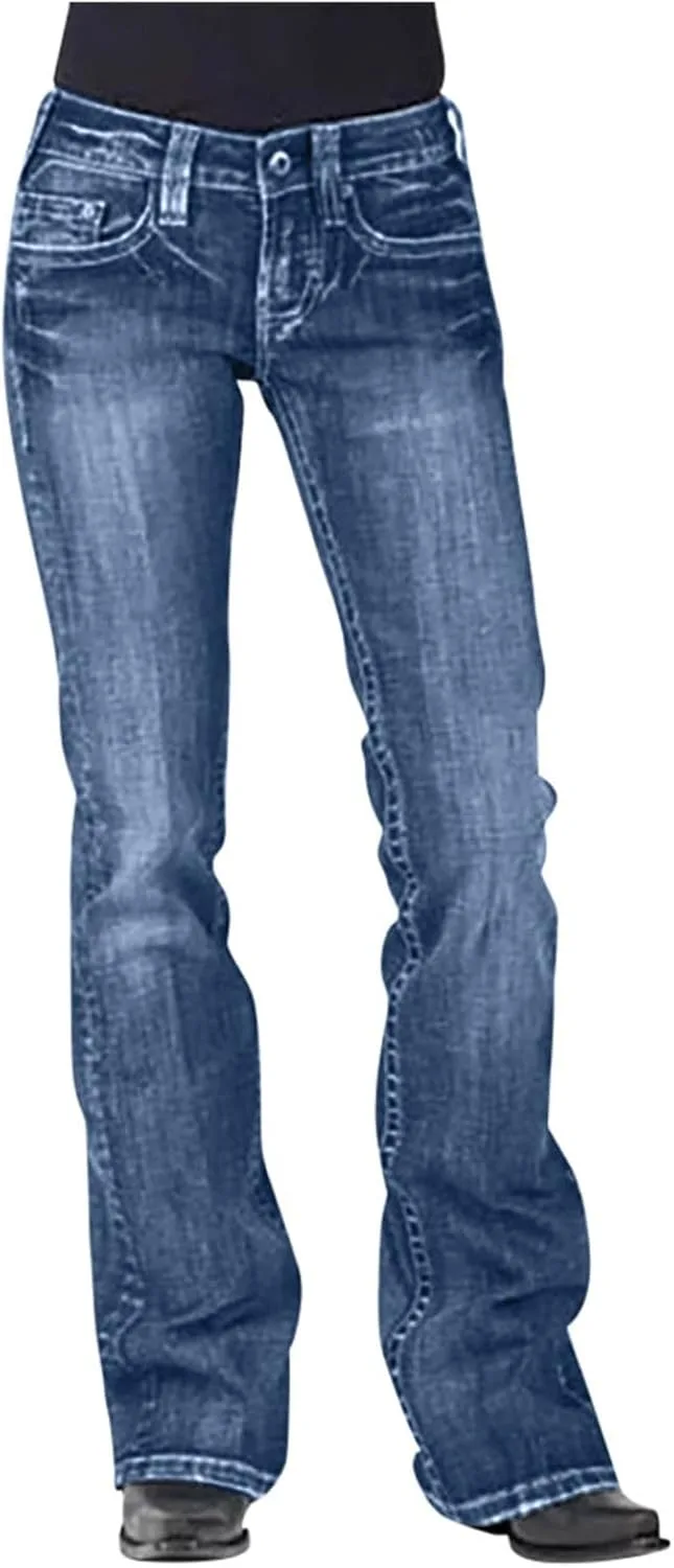 

Женские джинсы boot cut slim fit с эффектом tummy control