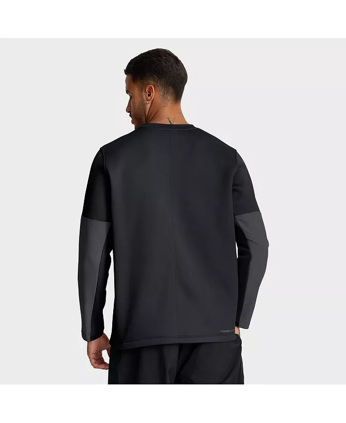 Мужская черная футболка Ohio State Buckeyes 2025 Sideline Coach Performance с длинными рукавами Nike — фото 2