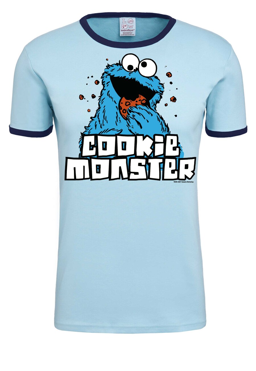 

Футболка Logoshirt COOKIE MONSTER, светло-синий