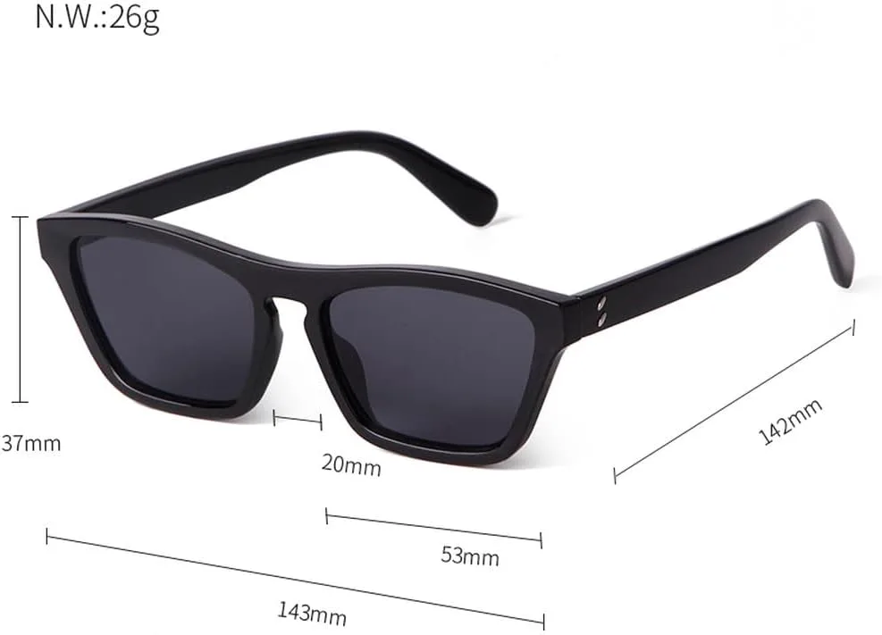 

Винтажные узкие прямоугольные солнцезащитные очки для женщин, ретро-солнцезащитные очки с заклепками и градиентным переходом цвета для мужчин TKKTLLT, C1