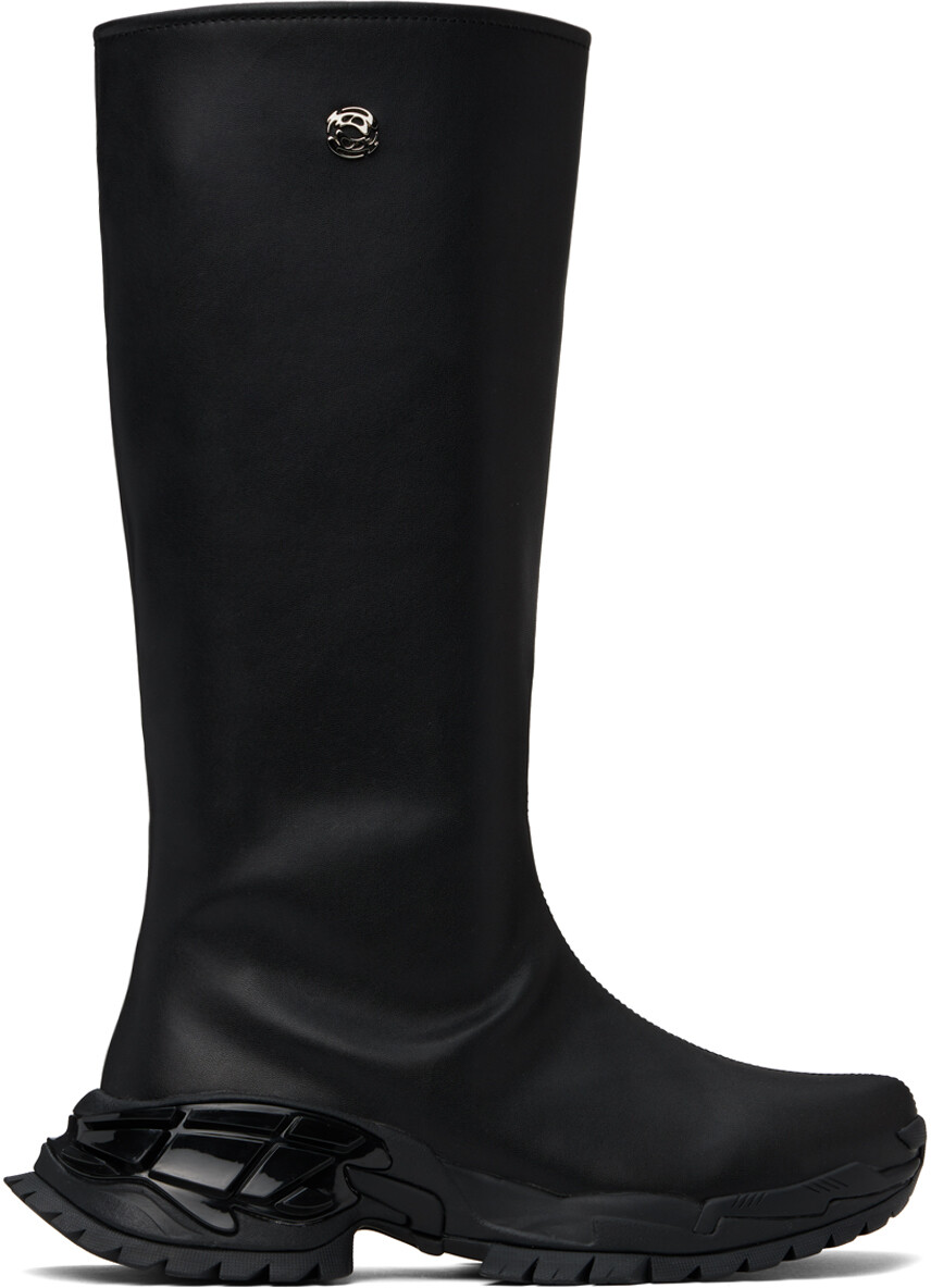 

Черные ботинки с козырьком Rombaut, Black beyond leather