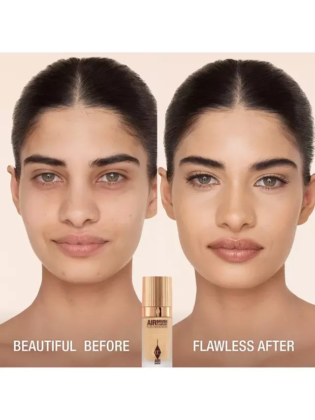 Безупречная тональная основа, нанесенная аэрографом Charlotte Tilbury, 5 Warm — фото 2