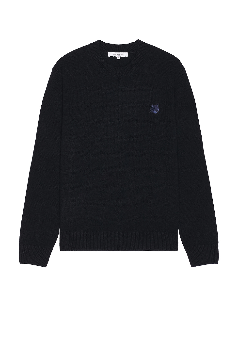 

Обычный свитер с нашивкой в ​​виде головы Bold Fox Maison Kitsune, темно-синий