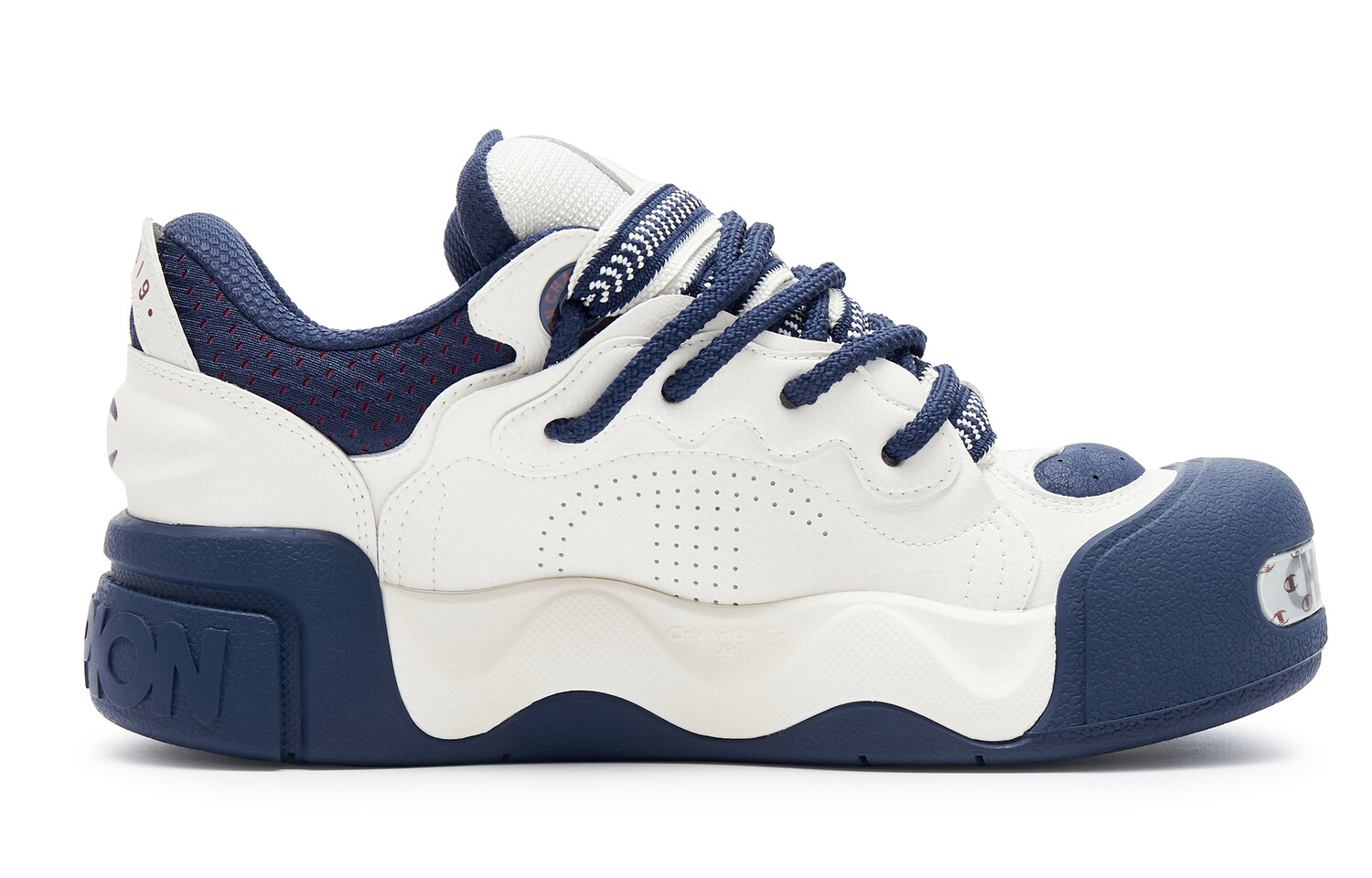 Кроссовки Champion Skateboarding Shoes Men Low-top Navy, цвет Navy — фото 2