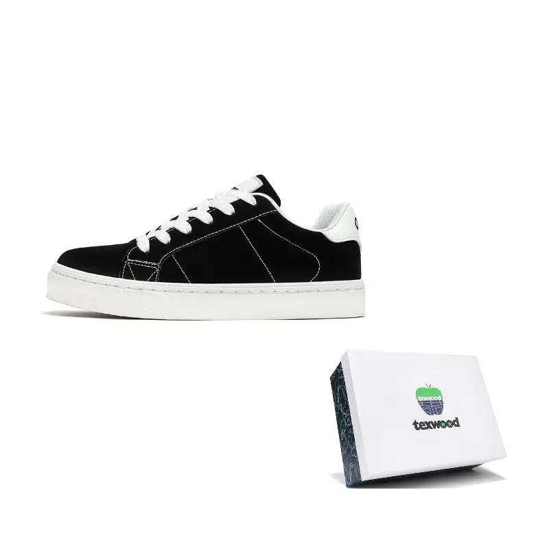 

TEXWOOD Низкие скейтерские кроссовки унисекс черные, цвет Black