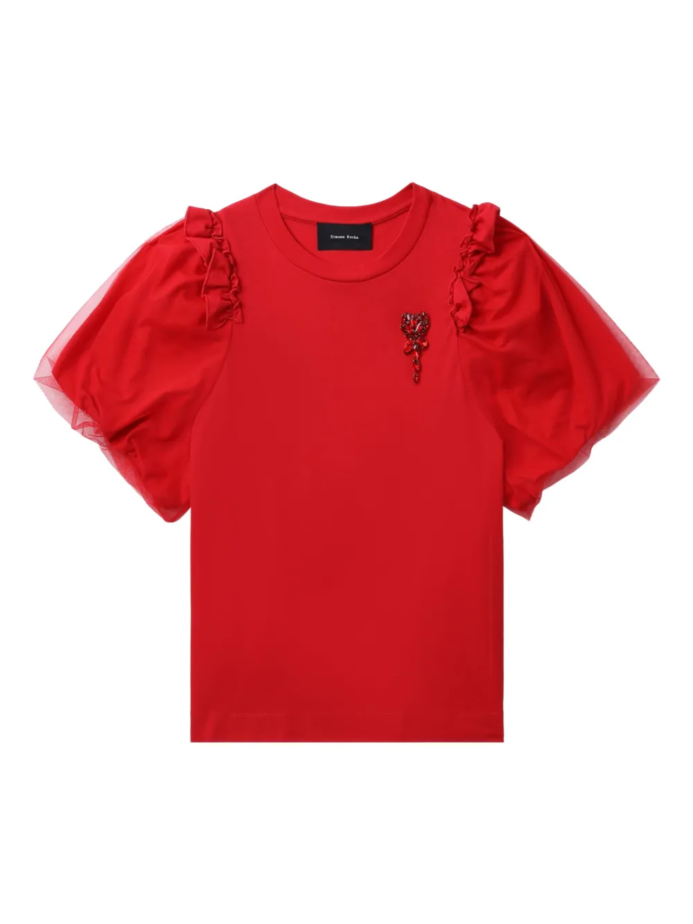

Блузка с кристаллами Simone Rocha, красный