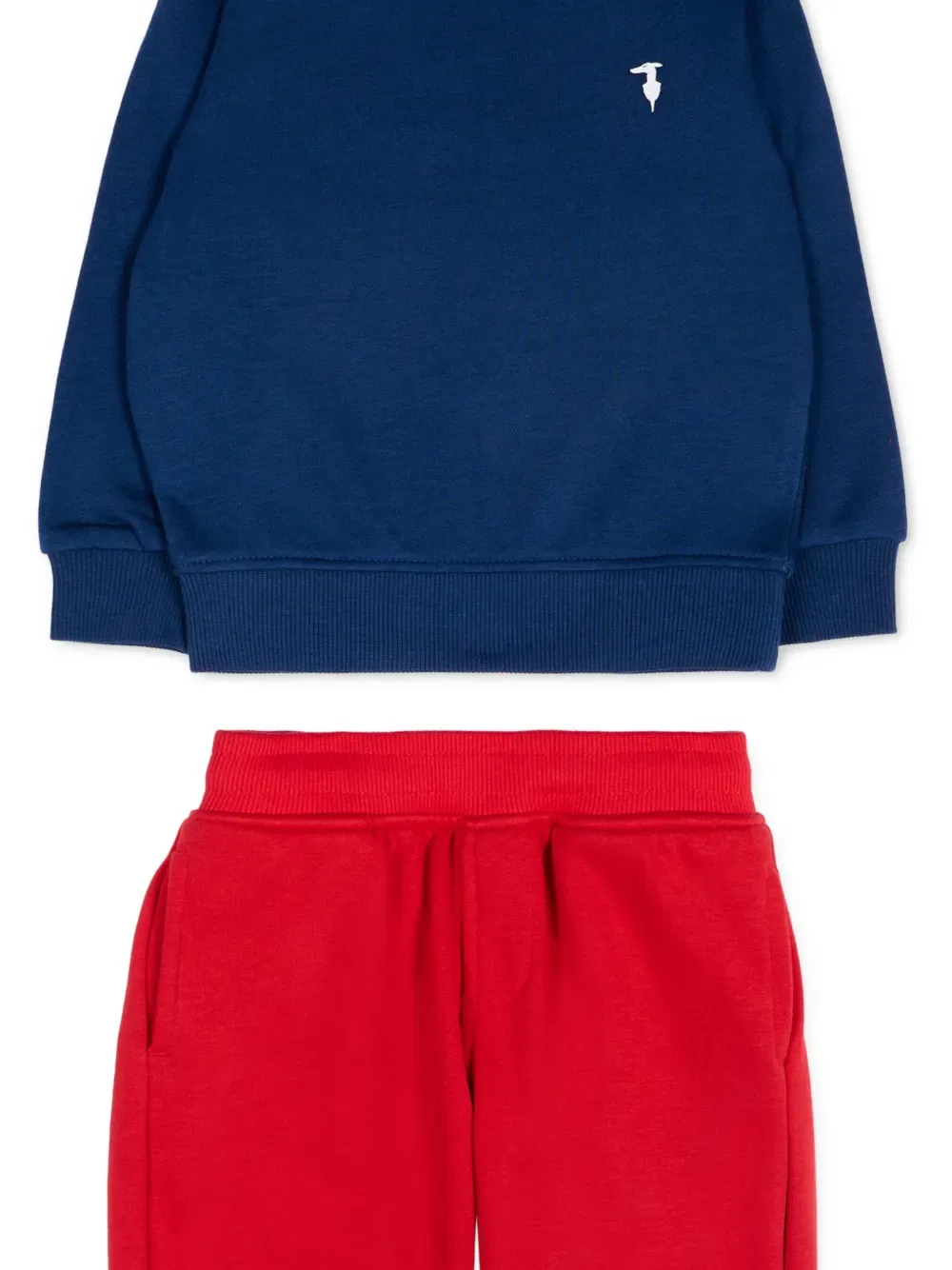 Вышитый спортивный костюм с длинными рукавами Trussardi Junior, синий — фото 3