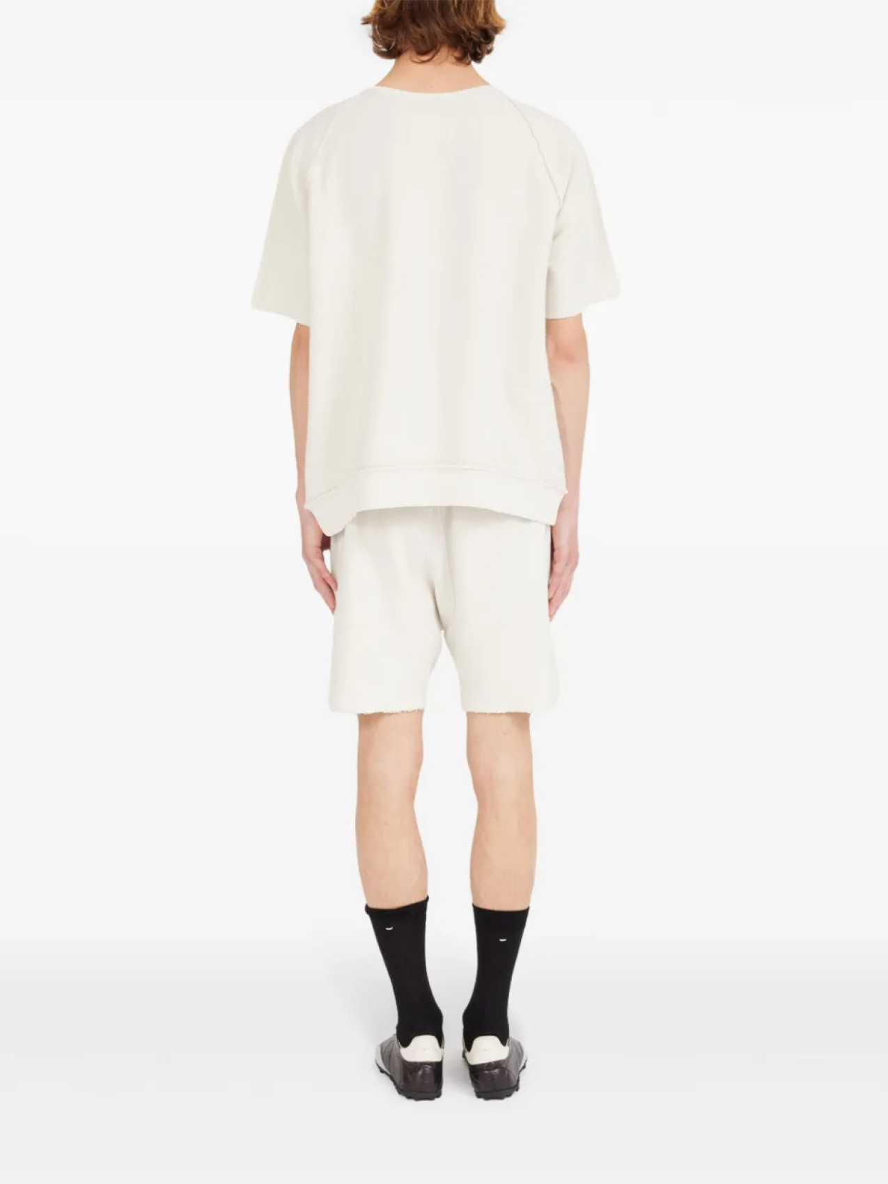Maison Margiela футболка с вышитым логотипом, белый — фото 4