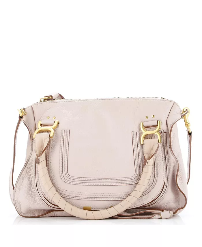 

Кожаная сумка Marcie среднего размера Pre-Owned Chloe, коричневый/бежевый