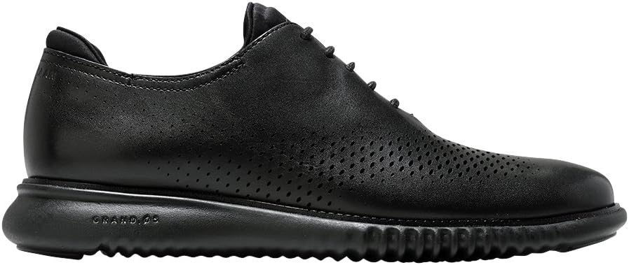 Мужские оксфорды Cole Haan 2.Zerogrand с лазерной перфорацией, черный/черный — фото 3