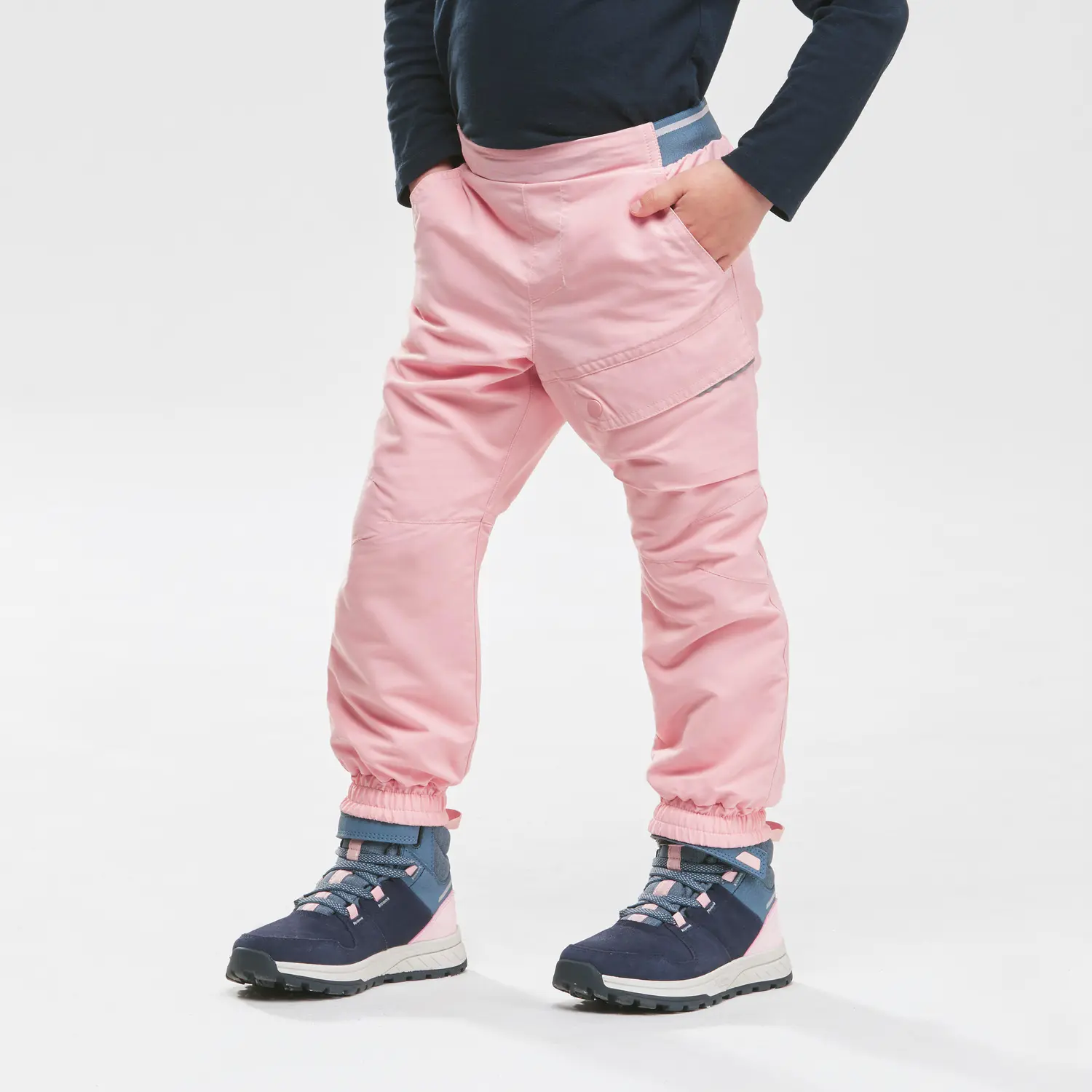 Повседневные брюки темно-розовые детские DECATHLON — фото 3