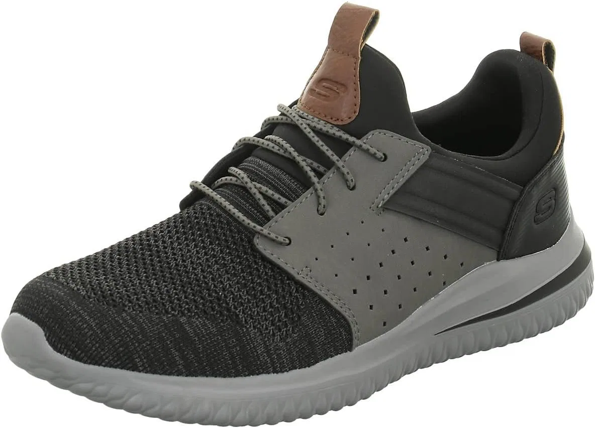 Лоферы Skechers Delson 3.0 Cicada, черный/серый
