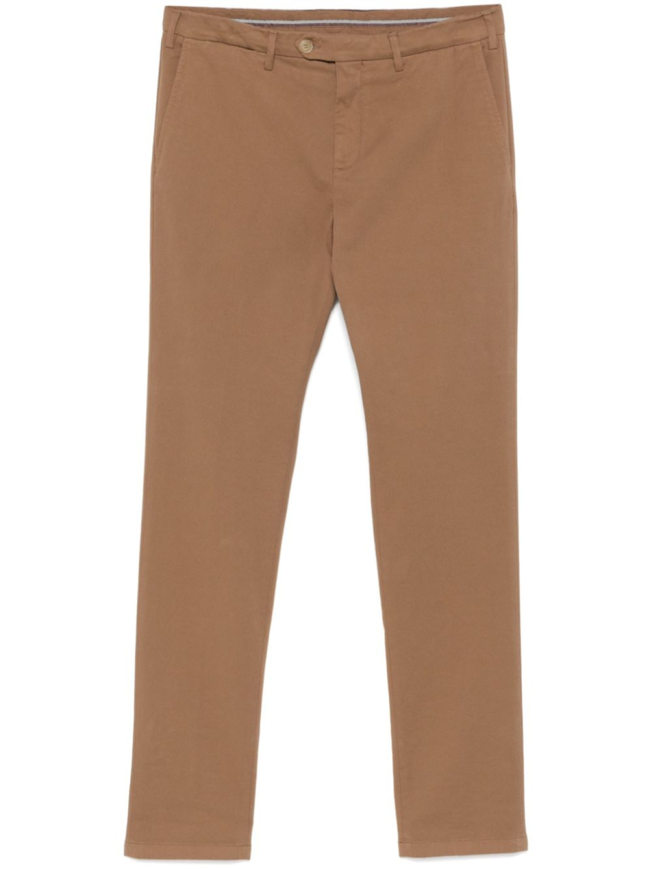 

Canali габардиновые брюки, коричневый