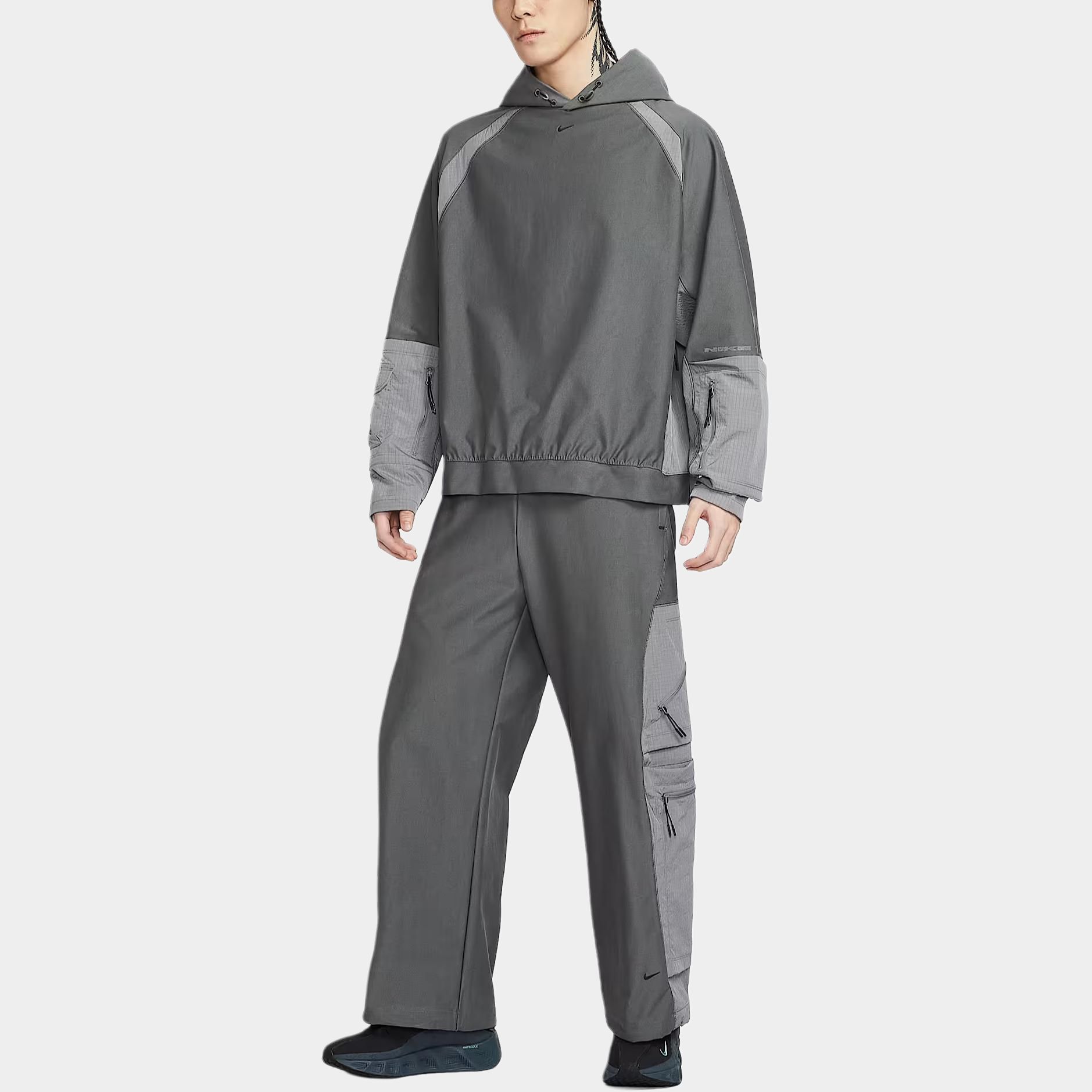 Спортивные повседневные брюки мужские Nike, iron серый/tip серый черный/черный — фото 3