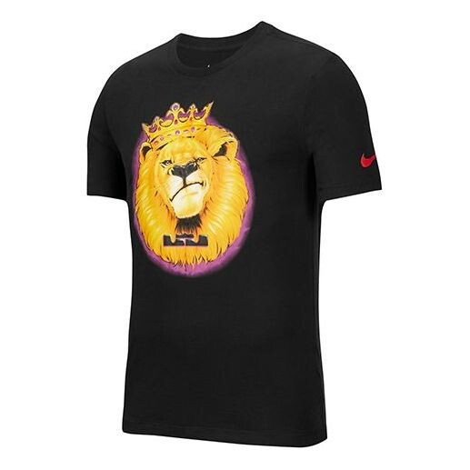

Футболка dri fit с принтом круглый вырез короткий рукав Nike, черный