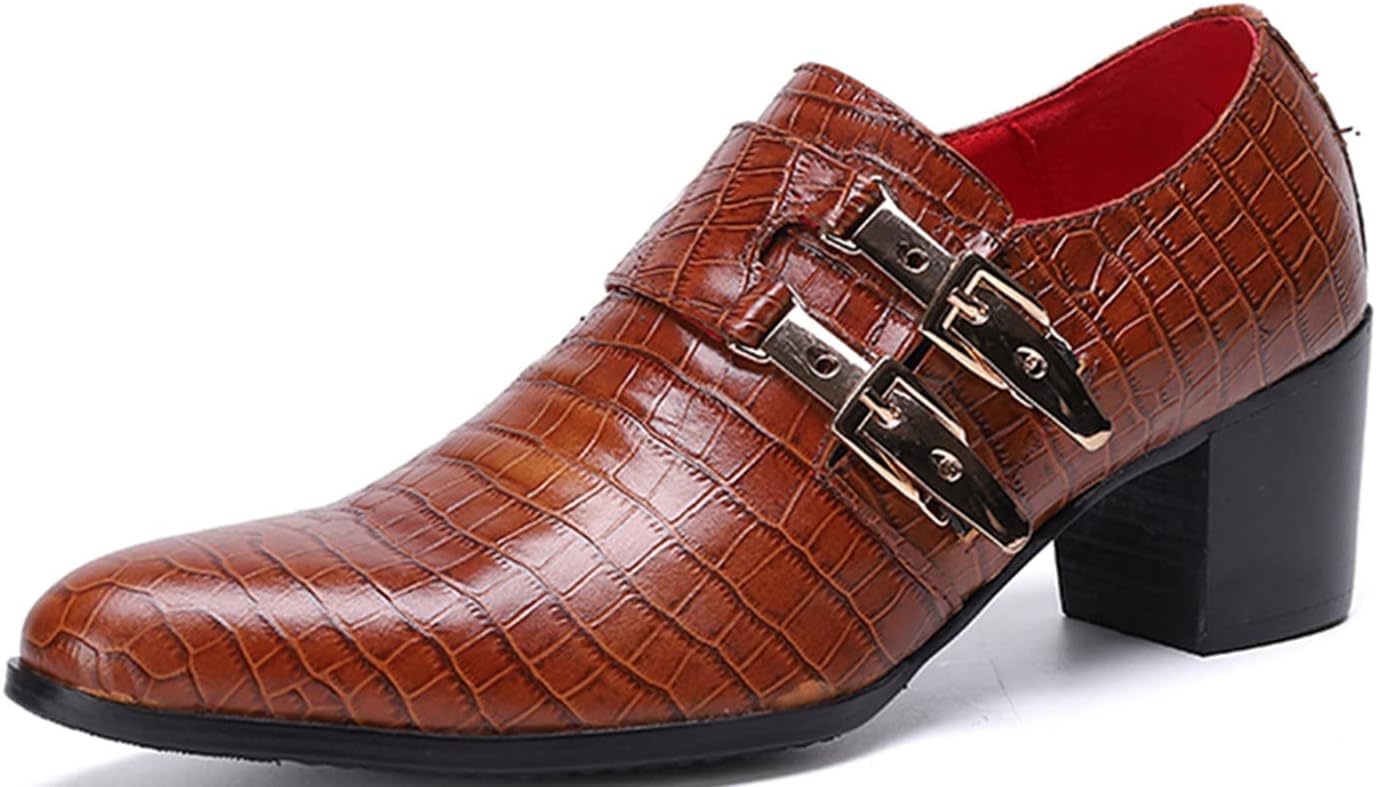 Мужские лоферы Santimon Loafers, повседневные туфли на плоской подошве с двумя пряжками, коричневый — фото 2