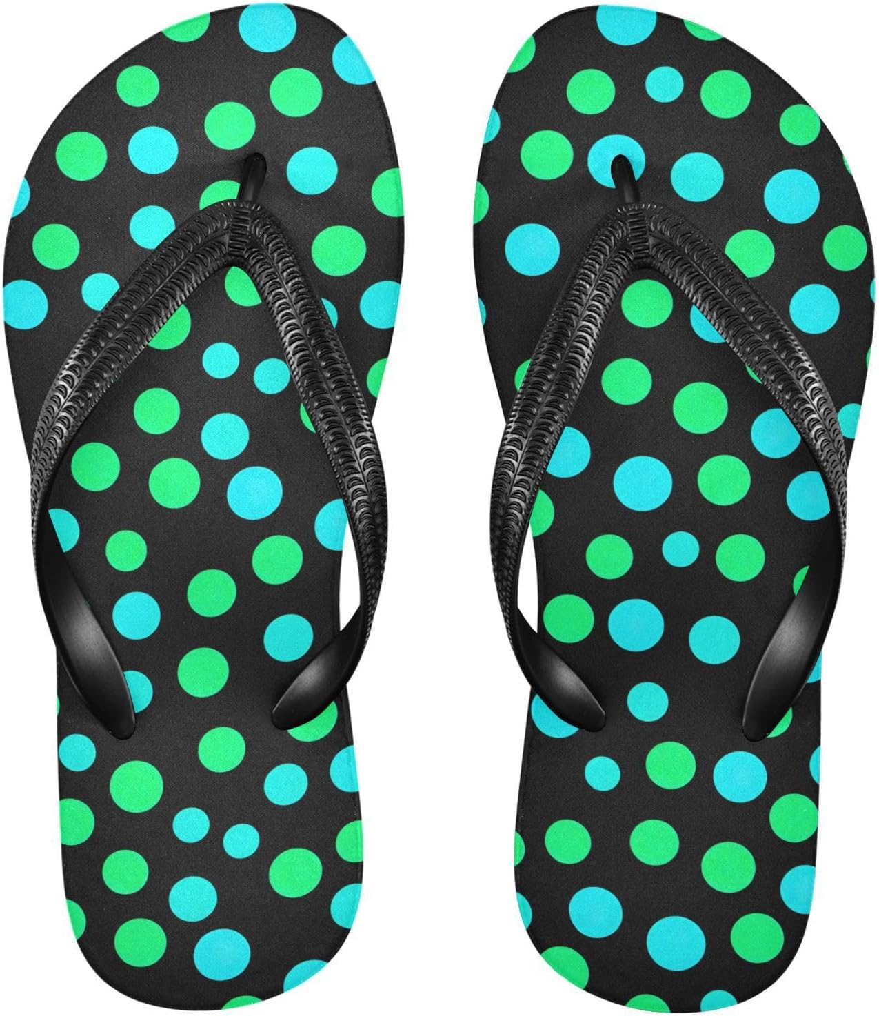 

Вьетнамки в горошек зеленые, сандалии для пляжа и душа, резиновые, противоскользящие, летние тапочки для ходьбы, для женщин и мужчин Sinestour