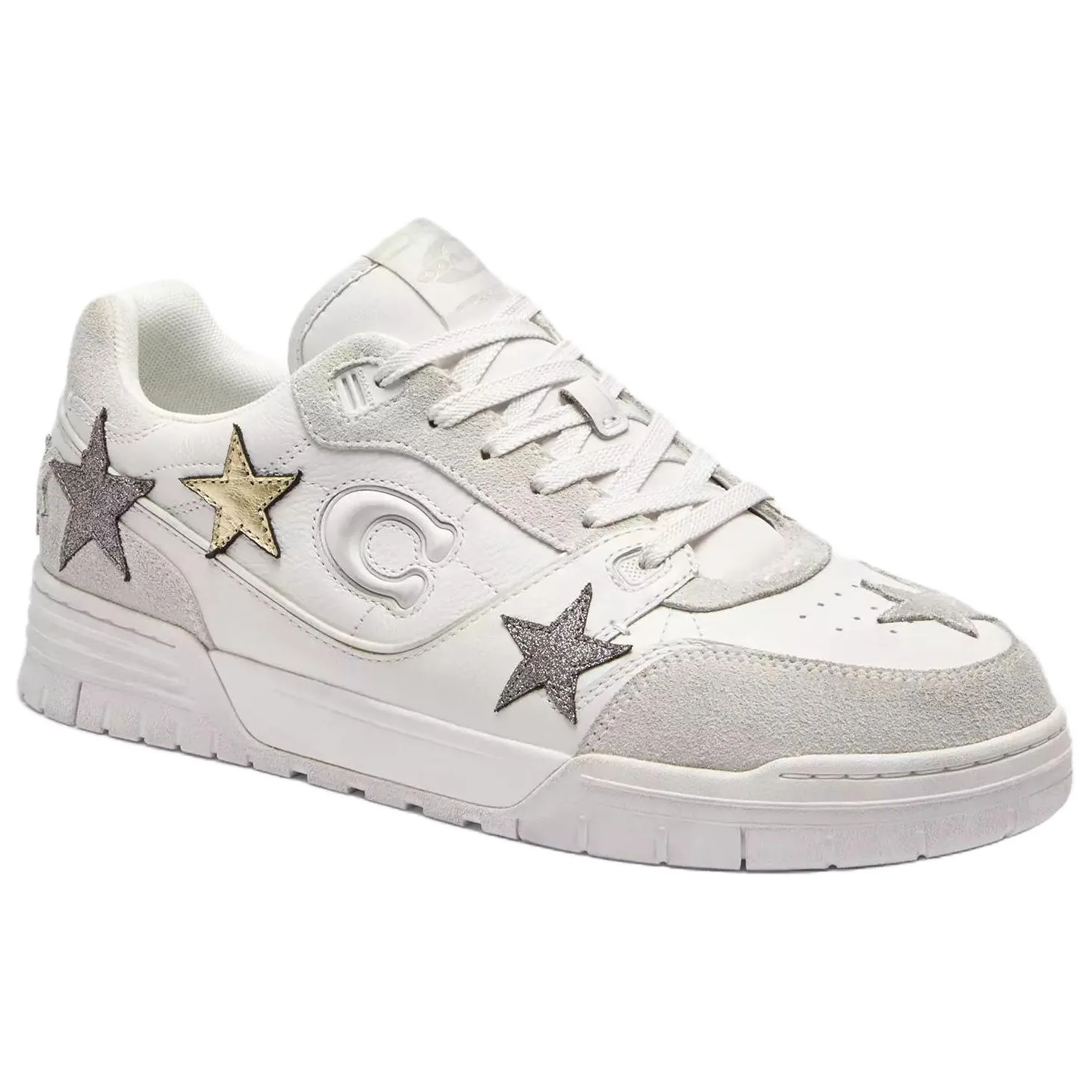 COACH Кроссовки Soho Low top Skateboard для мужчин белые — фото 4