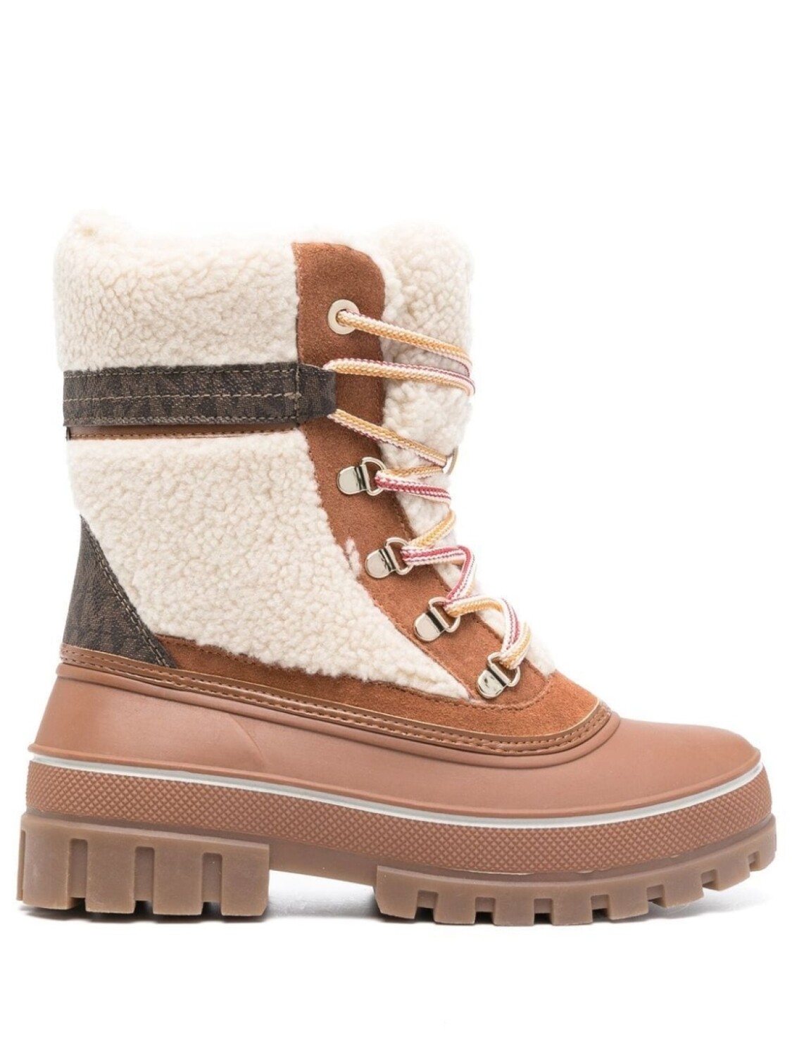 Michael Michael Kors ботинки Ozzie с искусственным мехом, коричневый