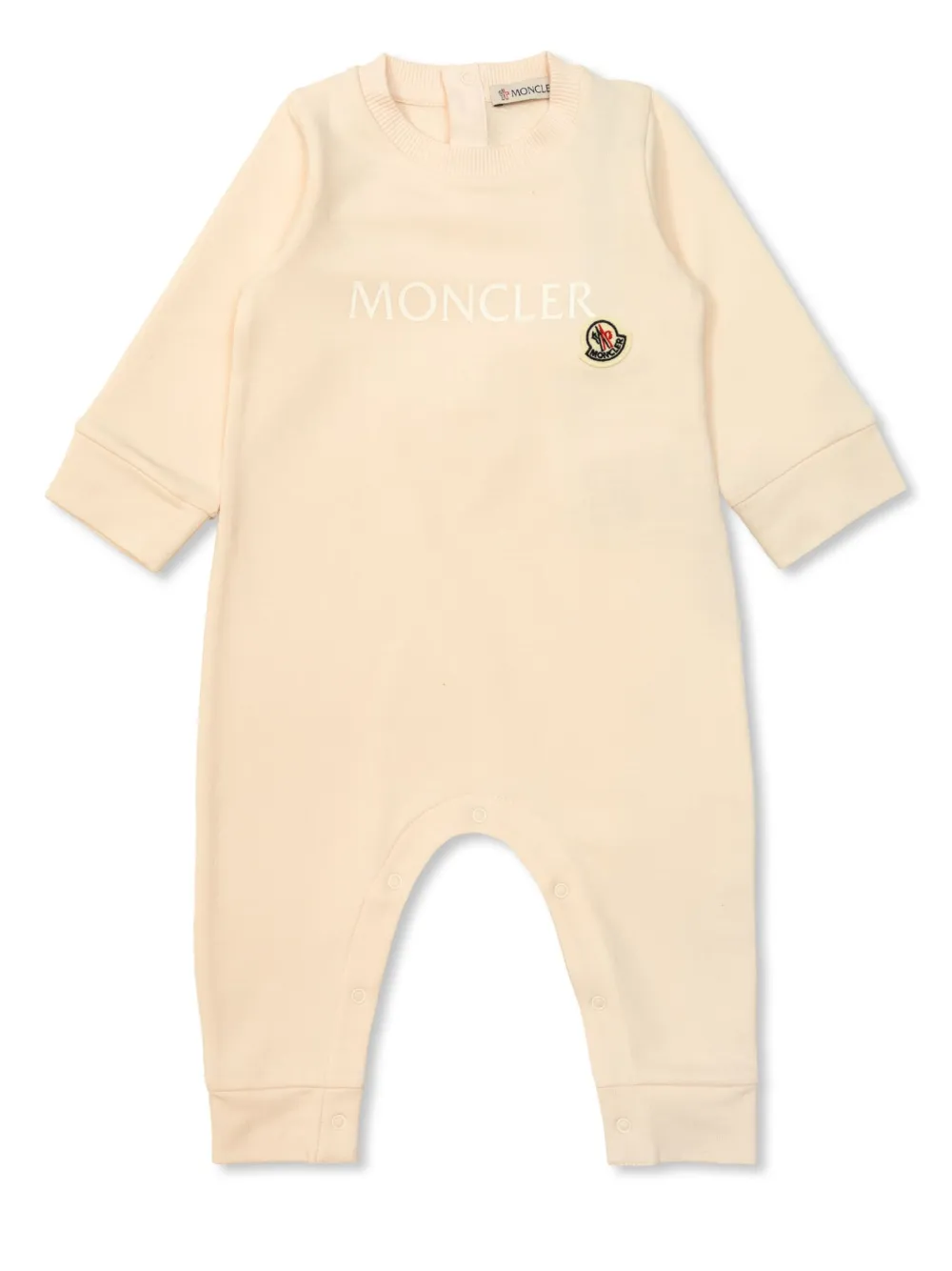 

Ромпер с логотипом Moncler Enfant, розовый