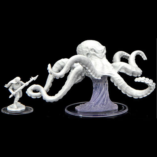 

Миниатюра WizKids/NECA Critical Role Unpainted Miniatures: W2 Ashari Waverider & Octopus