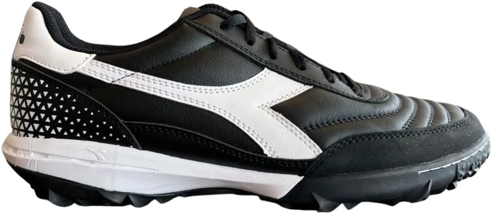 Футбольные бутсы Diadora Calcetto LT для игры на искусственном газоне - натуральная кожа, улучшенная амортизация, резина с повышенной износостойкостью, искусственный газон, оптимальное сцепление и стабильность, черно-белый — фото 3