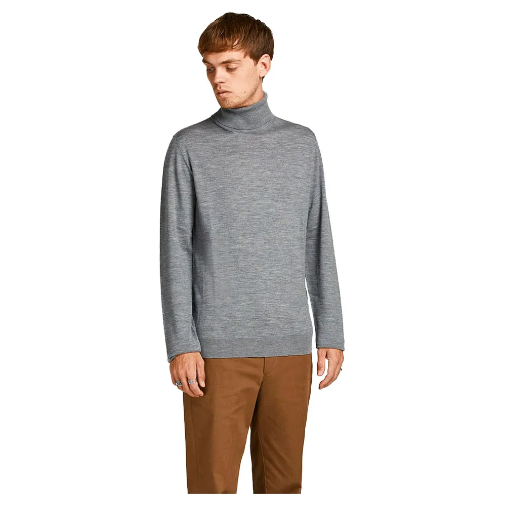 

Свитер Jack & Jones Mark Merino high neck, серый
