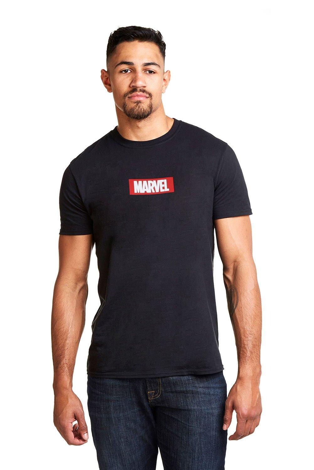 

Хлопковая футболка с логотипом Box Marvel, черный