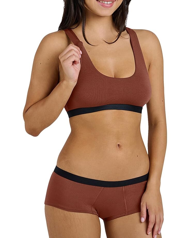 

Бюстгальтер MeUndies U-Necklette, цвет Cedar Wood