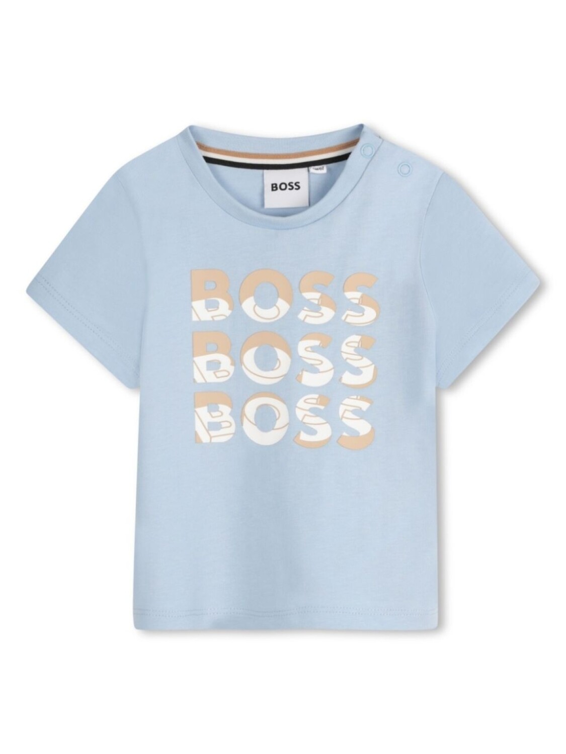 

BOSS Kidswear футболка с логотипом, синий