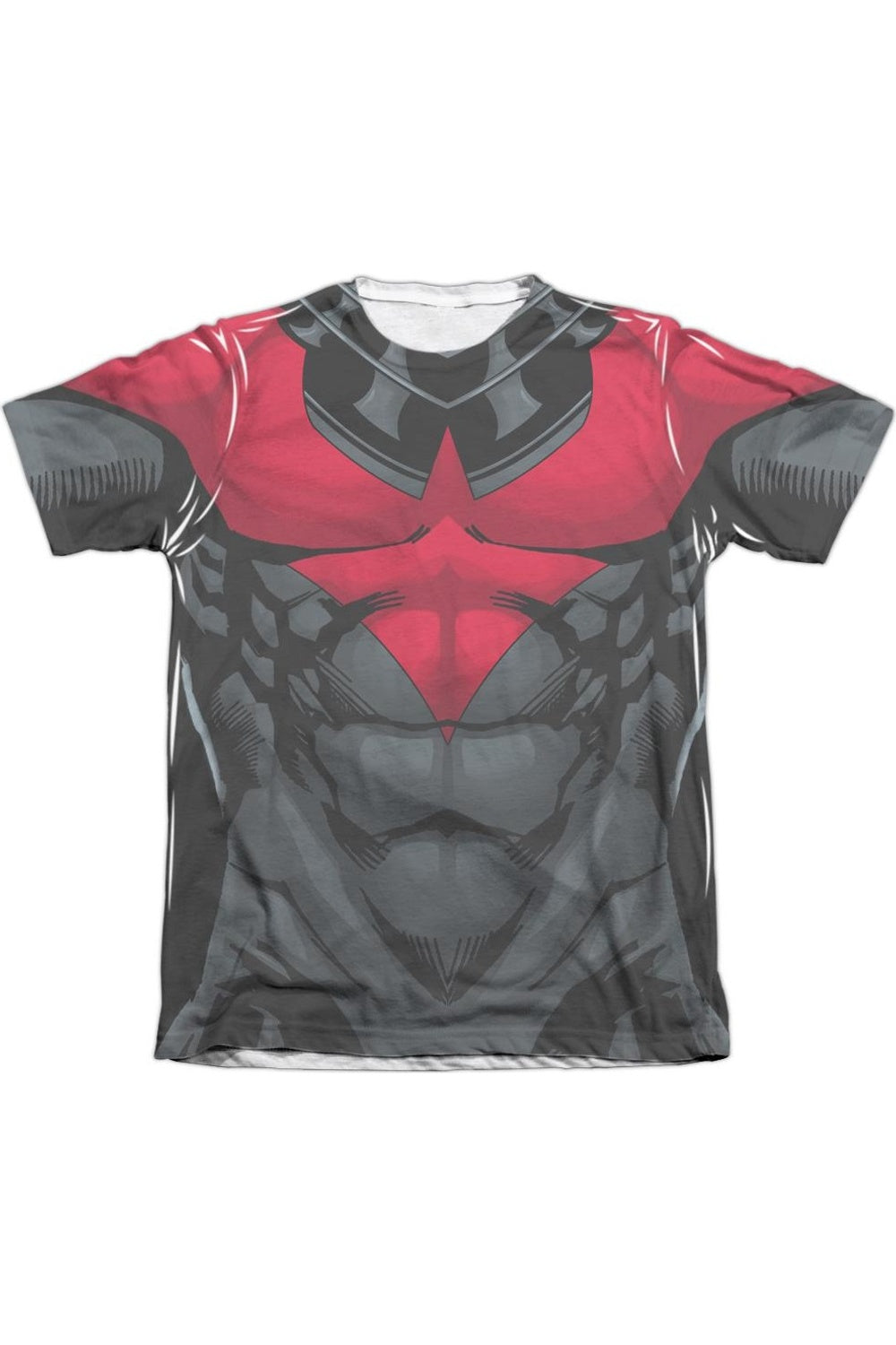 

Футболка с коротким рукавом Batman Nightwing Red Uniform для взрослых из полиэстера/хлопка Gildan