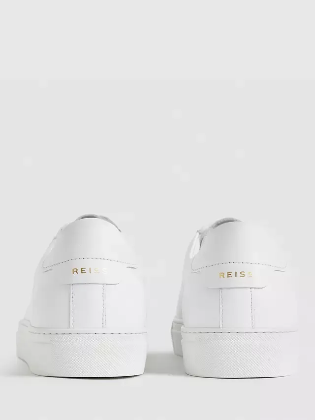 Кожаные кроссовки Финли Reiss, White — фото 2