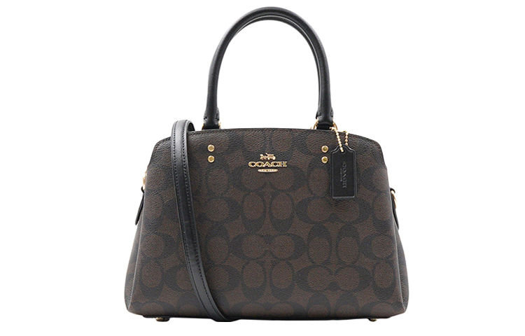

COACH Сумка Lillie из коровьей кожи, сумка на плечо, женская, небольшого размера, темно-коричневого цвета
